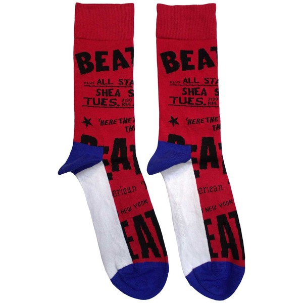 The Beatles Socken USA (Red) (Uk GrößE 7-11) Offiziell-image