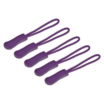 Zipper Pull Pull Head Rope Extender for Backpacks Bags Bags, Purple 100pcs