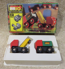 Vintage BRIO BREAK-DOWN LORRY 33521 Wooden Railway In Orig Box Sweden Tow Truck