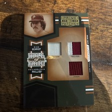 2005 Donruss Prime Patches Mike Schmidt HOF Materials Triple Swatch #32/40