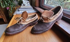 Vintage 1930's LL Bean Boots Rubber Leather Sz 6 D Moc Duck Hunting Super Scarce