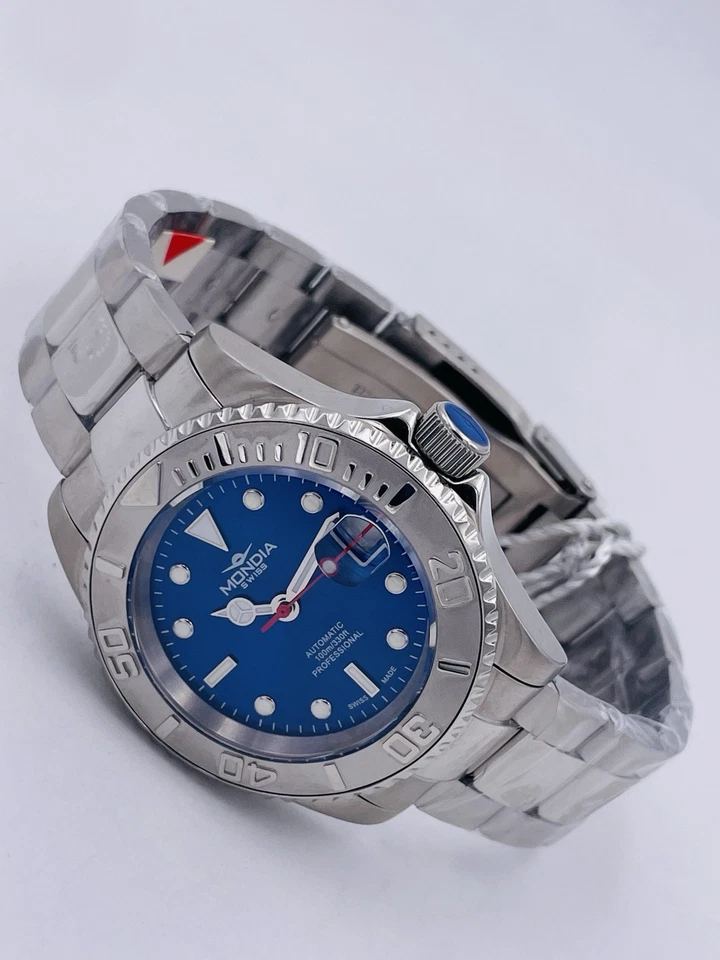 Orologio Mondia Swiss Sellita Sw200 41mm Acciaio MS226BL/799 Scontatissimo New - Image 4 of 4