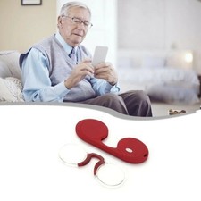 Mini Portable Frameless Nose Clip Optics Ultra Thin Reading Glasses H US0 New
