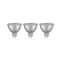 Led Reflektorlampe GU5,3, 6W, 2700K, 450Lm, 3Er-Pack, Chrom