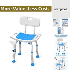 Shower Chair for Inside Shower with Removable Back, 400 lbs Heavy Duty Bath S...