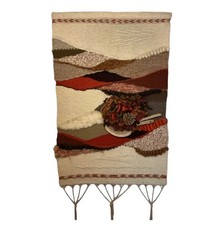 Mid-Century Hand-Knotted Wool Tapestry, 1960s