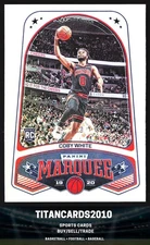 Coby White 2019-20 Panini Chronicles Rookie Refractor Marquee RC Chicago Bulls