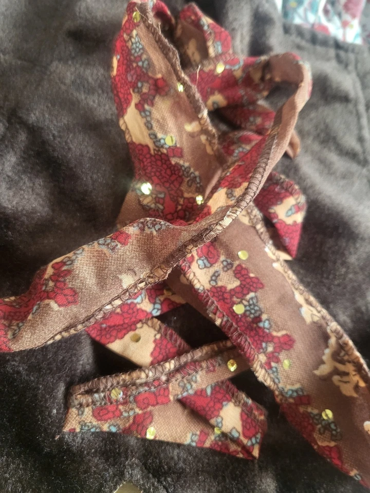 Buntes Kostüm: Zigeunerin / Größe 36 Zigeunerkostüm mit Rock, Bluse, Kopftuch - Bild 4 von 4