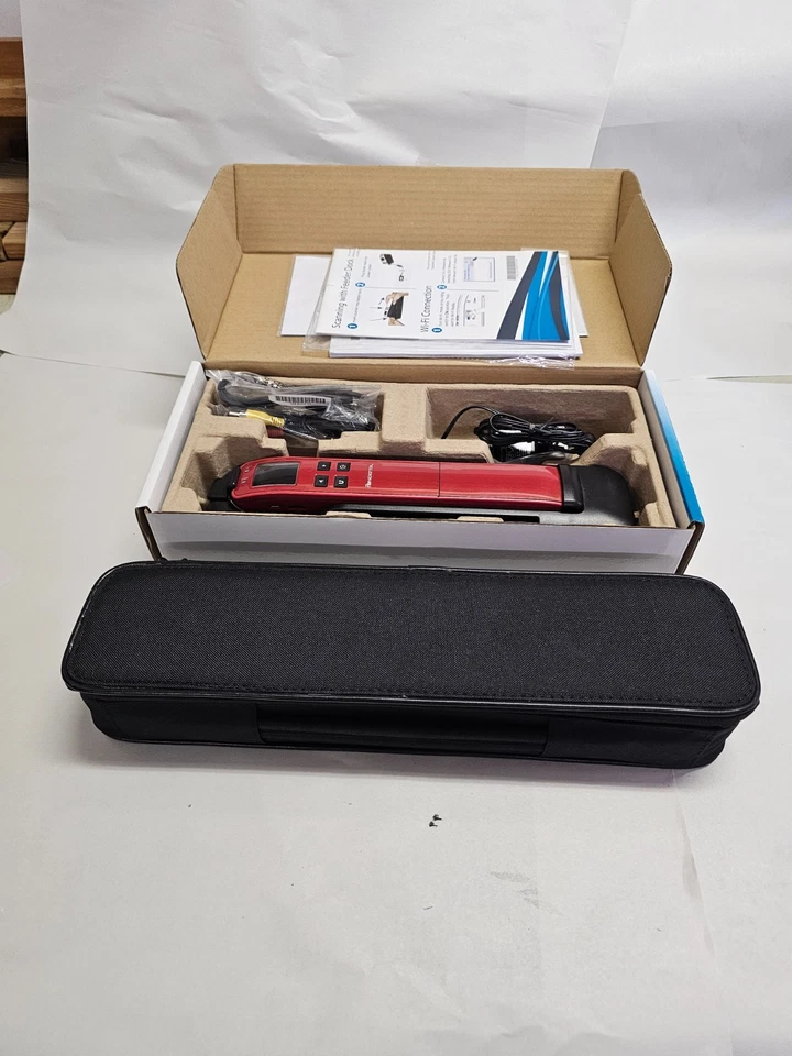 Pandigital Handheld Wi-Fi Wand Scanner S8X1103 & Feeder Dock Red - Image 2 of 4