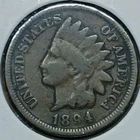 1894 Indian Head Cent Good #2 *Better Date*