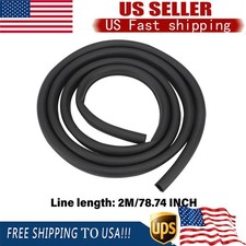 6.56ft Car Door Rubber Weather Seal Hollow Strip Universal Weatherstrip D-shape