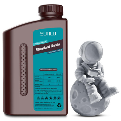 3D Printer Resin, 1Kg Fast Curing Standard 3D Resin for LCD DLP SLA Printers, 39