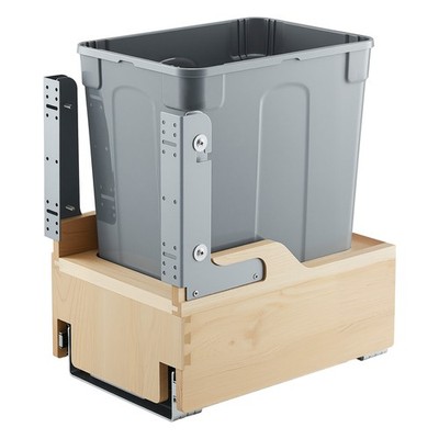 VEVOR 35QT Pullout Waste Container Under Cabinet Kitchen Bin Trash Can Soft
