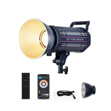 100W LED Video Light with 2.4G APP Control COB Bi Color 2700K-6500K,  9000L