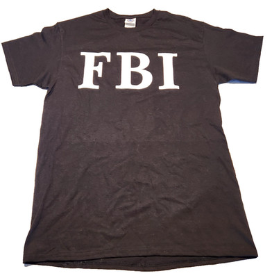 Delta Pro Weight T-Shirt FBI Black Men's M Medium Short Sleeve
