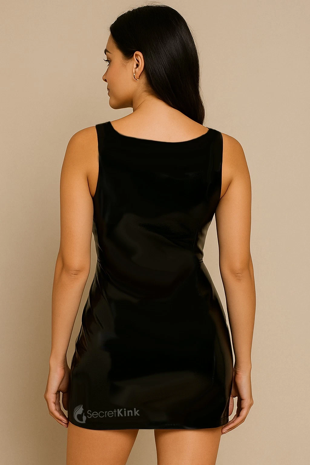 UNDERCOVER ABITO LATTICE NERO GOMMA DONNA DONNA GILET VESTITI LINGERIE PICCOLO MEDIO GRANDE