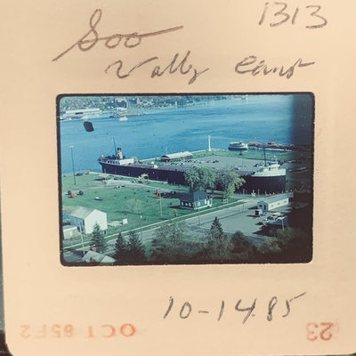 #ad Soo Valley Camp Freighter Ships 35mm Slide Sault Ste Marie Great Lakes 1985 $6.99