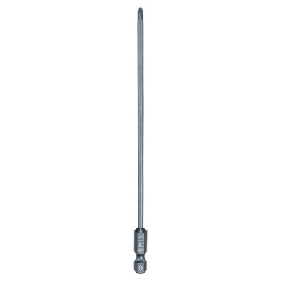 PH1 Phillips Screwdriver Bit 1/4'' Shank 8'' Long 0.12'' Rod Magnetic S2 Steel