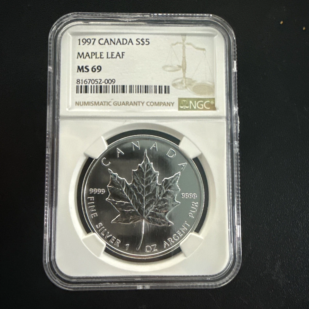 Canadian Maple Leaf NGC Grade MS 69 Silver Bullion Coins for sale