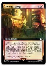 Stolen Strategy (Extended Art) #467 (Foil) (NM) Fallout PIP Magic MTG