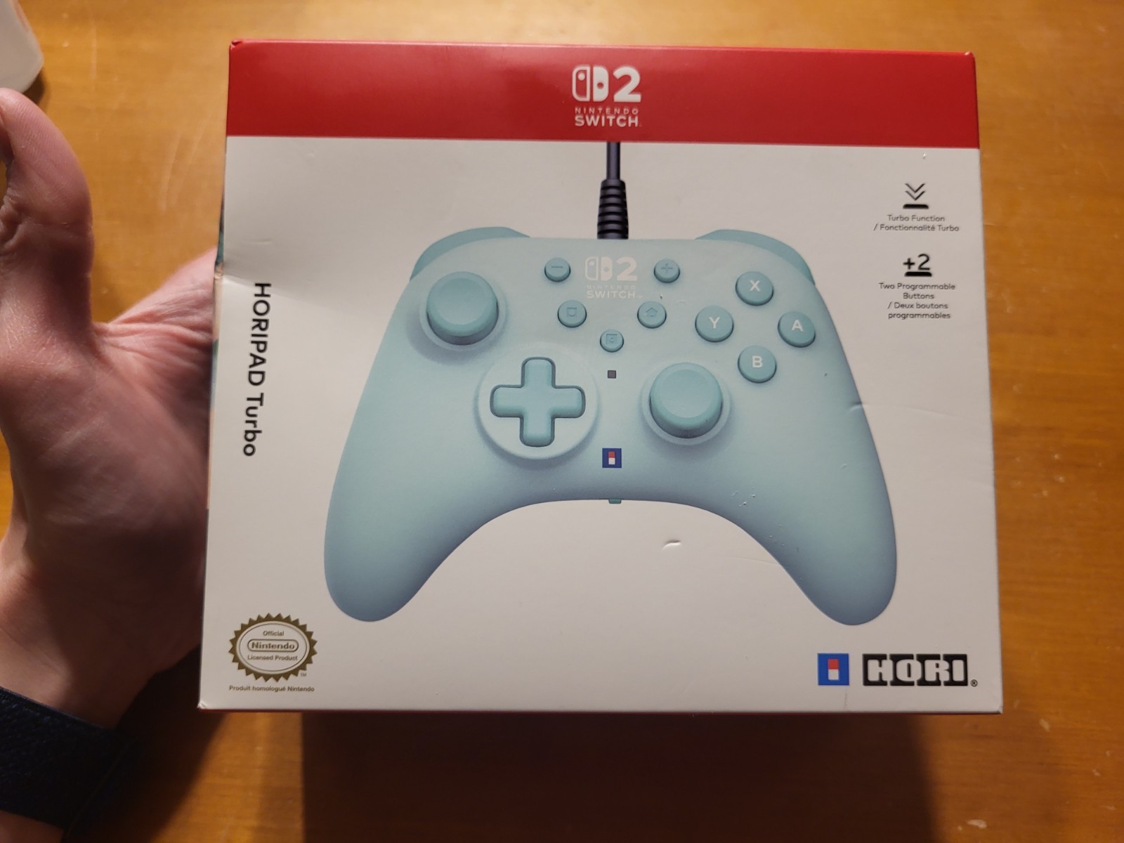 Nintendo Switch 2 HORIPAD Turbo Cozy Green HORI Wired Controller NIB