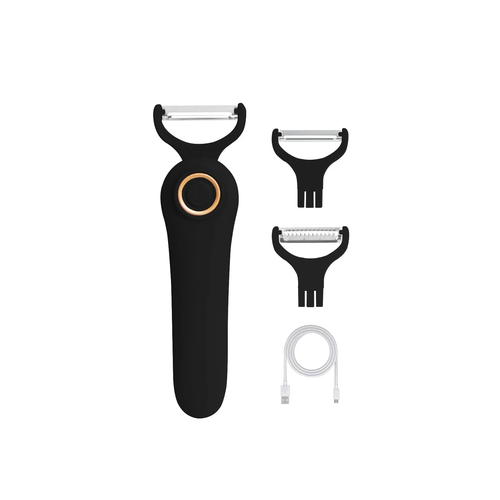 3-in-1 Electric Peeler | Auto Blade for Fruits/Vegetables | 3 Interchangeable...