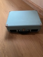 Victrola Bluetooth Suitcase Record Player Teal Vintage Style Turntable w/ AC A