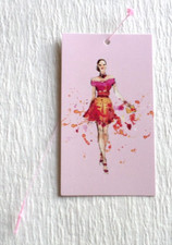 600 CUTE PRICE HANG TAGS FASHION HANGTAGS WITH 600 PLASTIC LOOPS