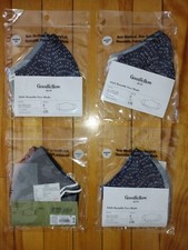 FACE MASKS- Goodfellow Co Fabric, Sz L/XL. Adults Kids. NEW SEALED
