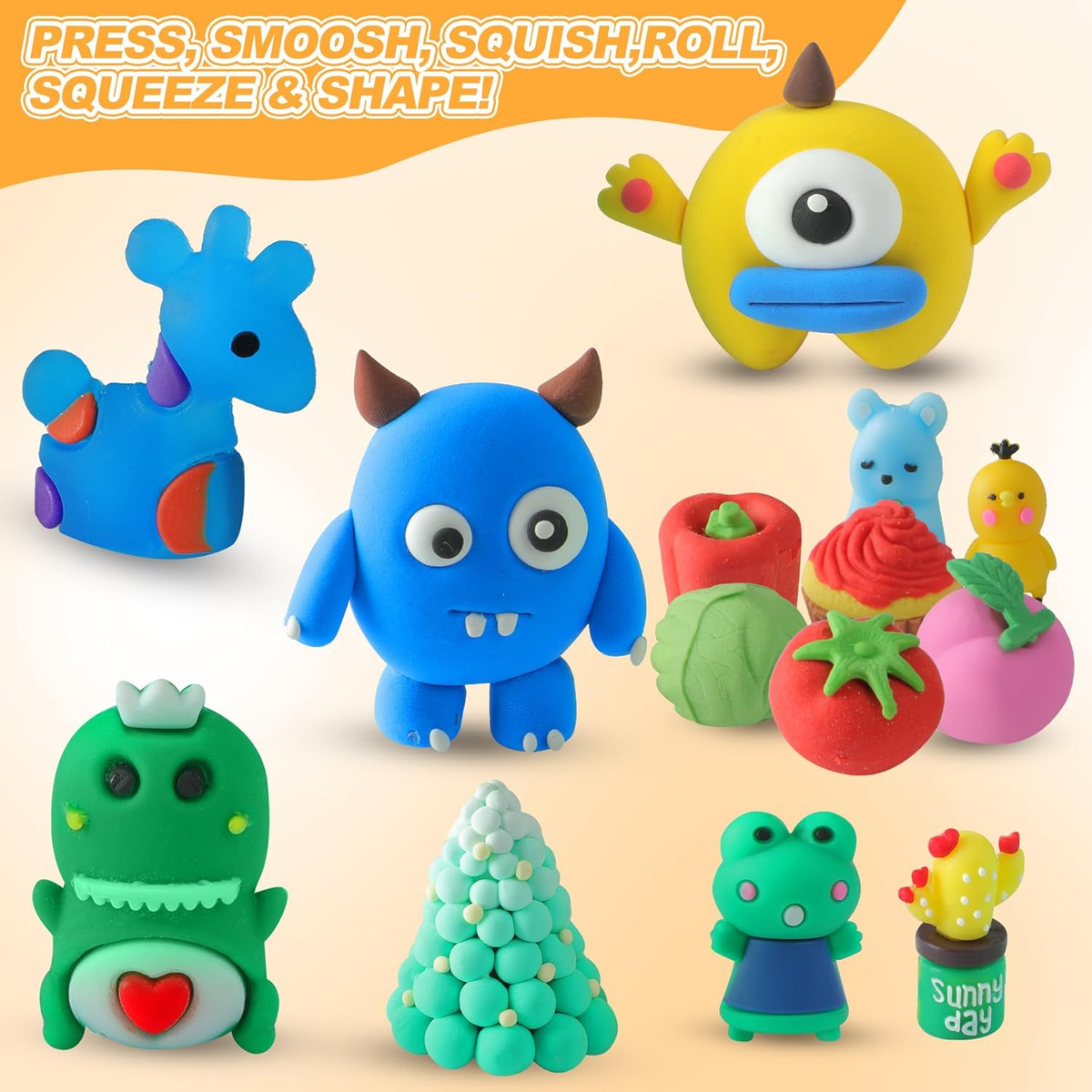 Soft Clay Clay Toys Cartoon Soft 24-Color Super Light Clay For Fun