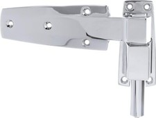 1-1/2" Offset Polished Chrome Cam-Rise Walk-in Door Hinge with Spring Assist