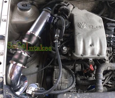 Black Blue Cold Air intake system Kit For 93-98 Volkswagen Golf Jetta Cabrio 2.0