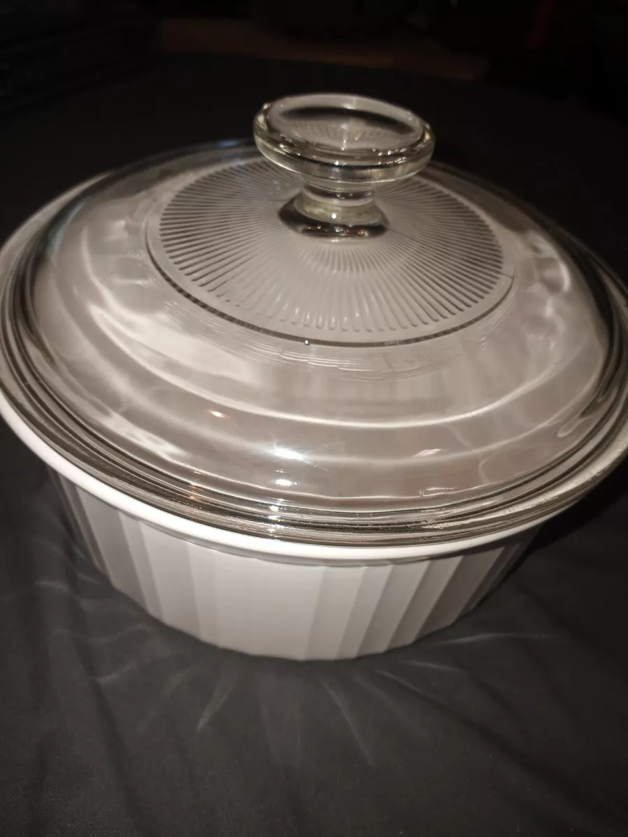 Corningware top souffle dish