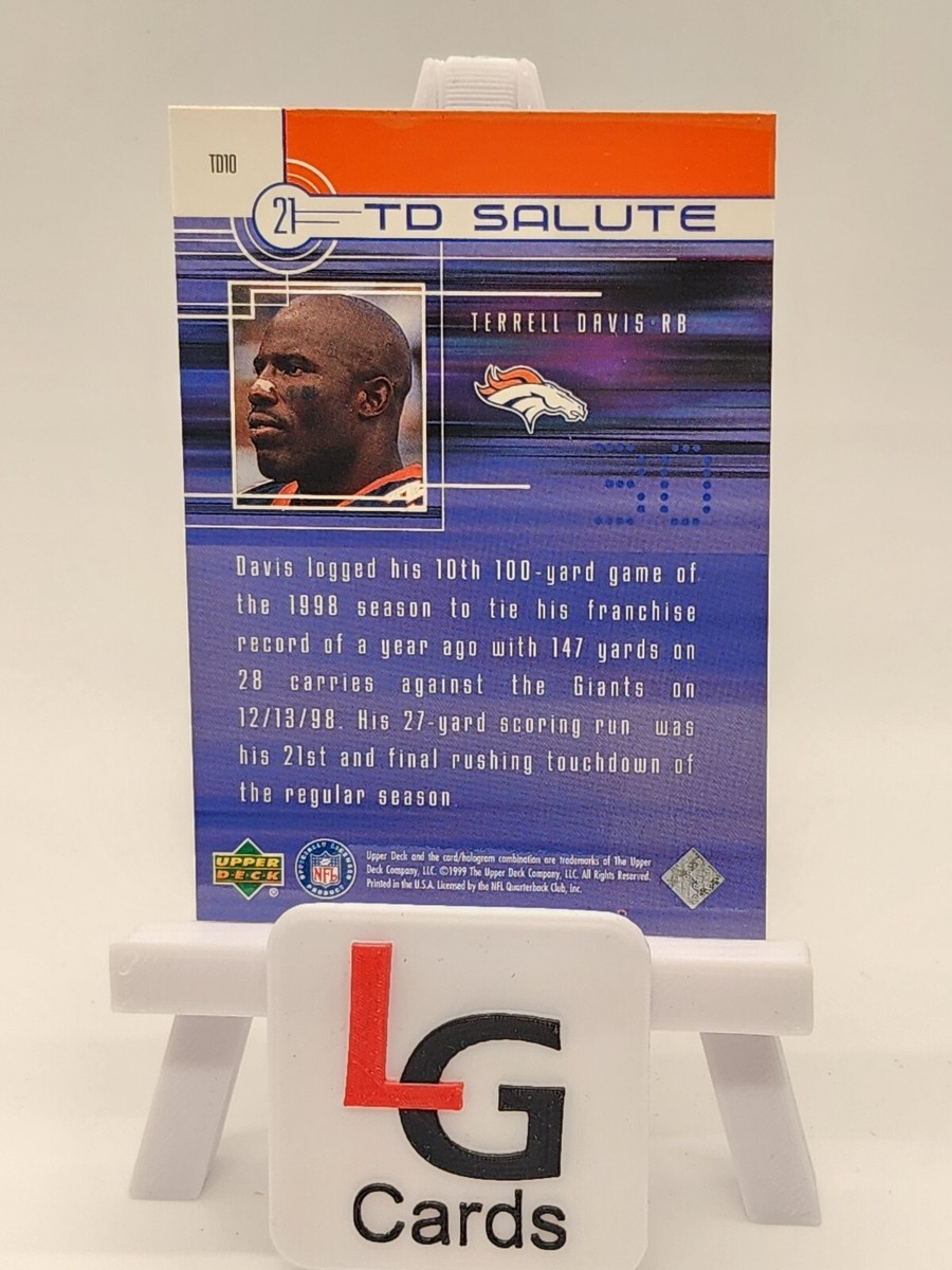 1999 Upper Deck 21 TD Salute Denver Broncos Football Card #TD10