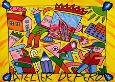BRUNO DONZELLI  - ATELIER DEPERO - SERIGRAFIA 50x70