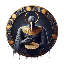 Thoth Ancient Egyptian God Of Wisdom 3" Egyptology Legend Egypt Mythology Decal