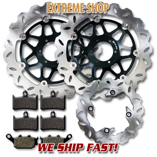 Rotor de freno + pastillas Honda F+R CBR 900 RR/RRR Fireblade (1994-1997) VTR 1000 F (98-05) Foto 2 de 2