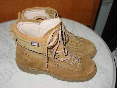 Danner Military Combat Boots 12 Desert Acadia Tan Danner Desert Acadia Hot Weather Steel Toe Army Combat Work  main image 3