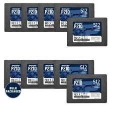Patriot P210 128GB 256GB 512GB 2.5" SATA3 6GB/s Internal SSD PC/MAC 10-PACK BULK