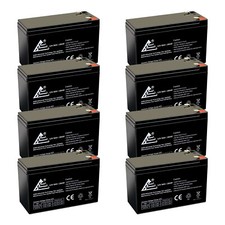8 Packs: 12V 9Ah SLA Battery Replacement for Vexilar FL-8SE Genz Pack