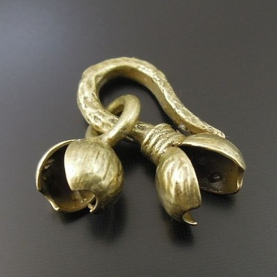 8PCS Antique Bronze Brass Flower Design Clasp Hook Clip Jewelry Making Findings