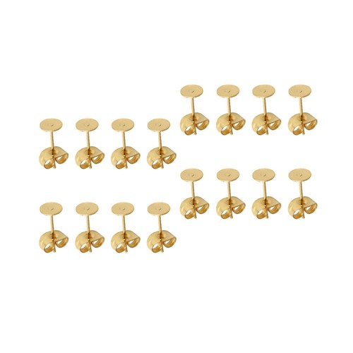 25 Pair Ear Plug Needle Accessories Earrings Material Back Stopping