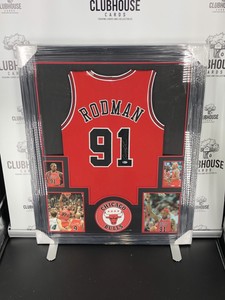 dennis rodman framed jersey