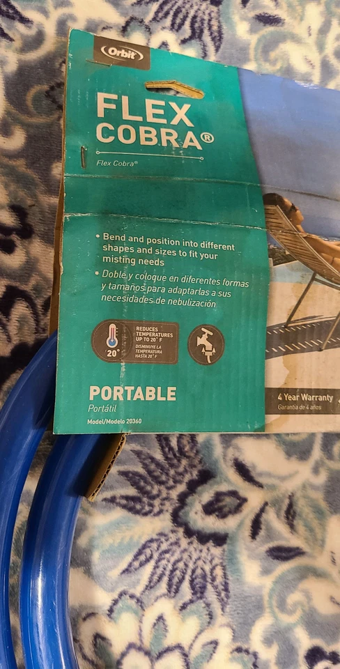 Soporte de niebla de enfriamiento Orbit Flex Cobra / jardín y cama de flores azul nebulización 2018 Foto 2 de 4