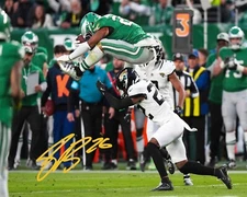 Saquon Barkley Backwards hurdle 8x10 11x14 18x24  Photo Reprint auto eagles
