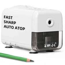 Electric Pencil Sharpener Heavy Duty Classroom Pencil Sharpener UL Listed Pro...