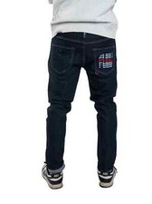 FUBU RELAXED FIT STRETCH OLD SCHOOL OG BLUE JEANS SZ: 40 X 30 RARE FIND NWT