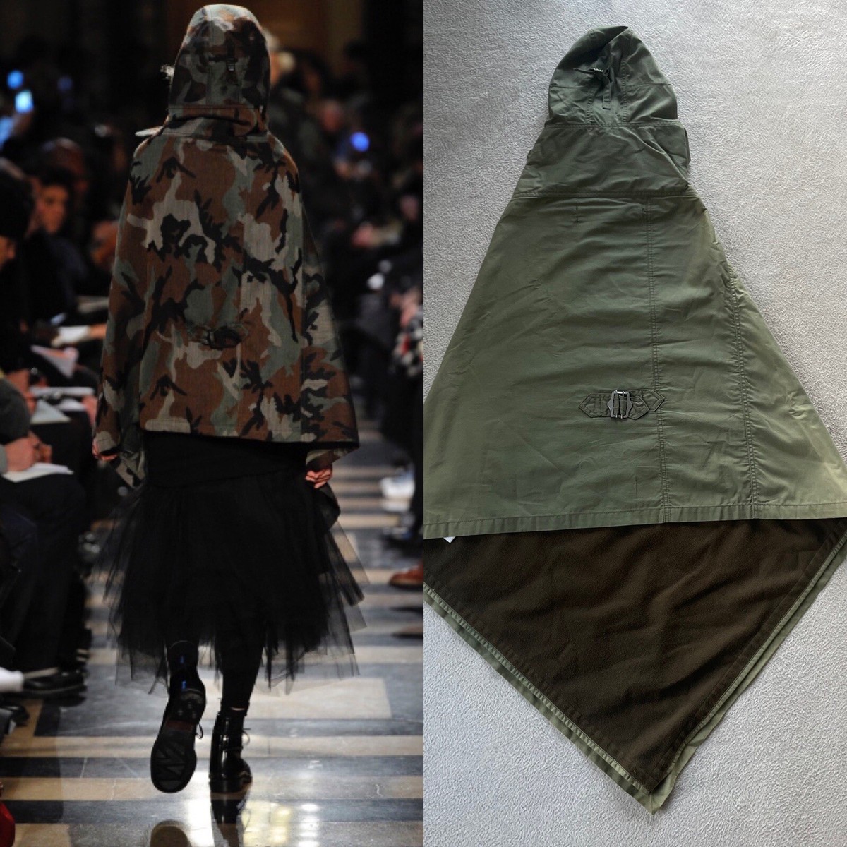 ジャケット・アウター F/CE RECYCLE MATERIAL PADDING PONCHO F/CE. 