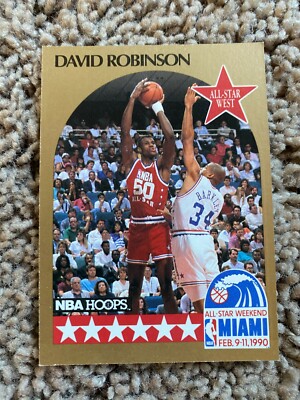 1990 NBA Hoops David Robinson San Antonio Spurs #270 & #24
