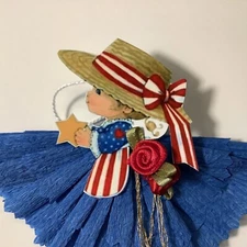 4th of july decorations, ornaments, feather tree  item# J4